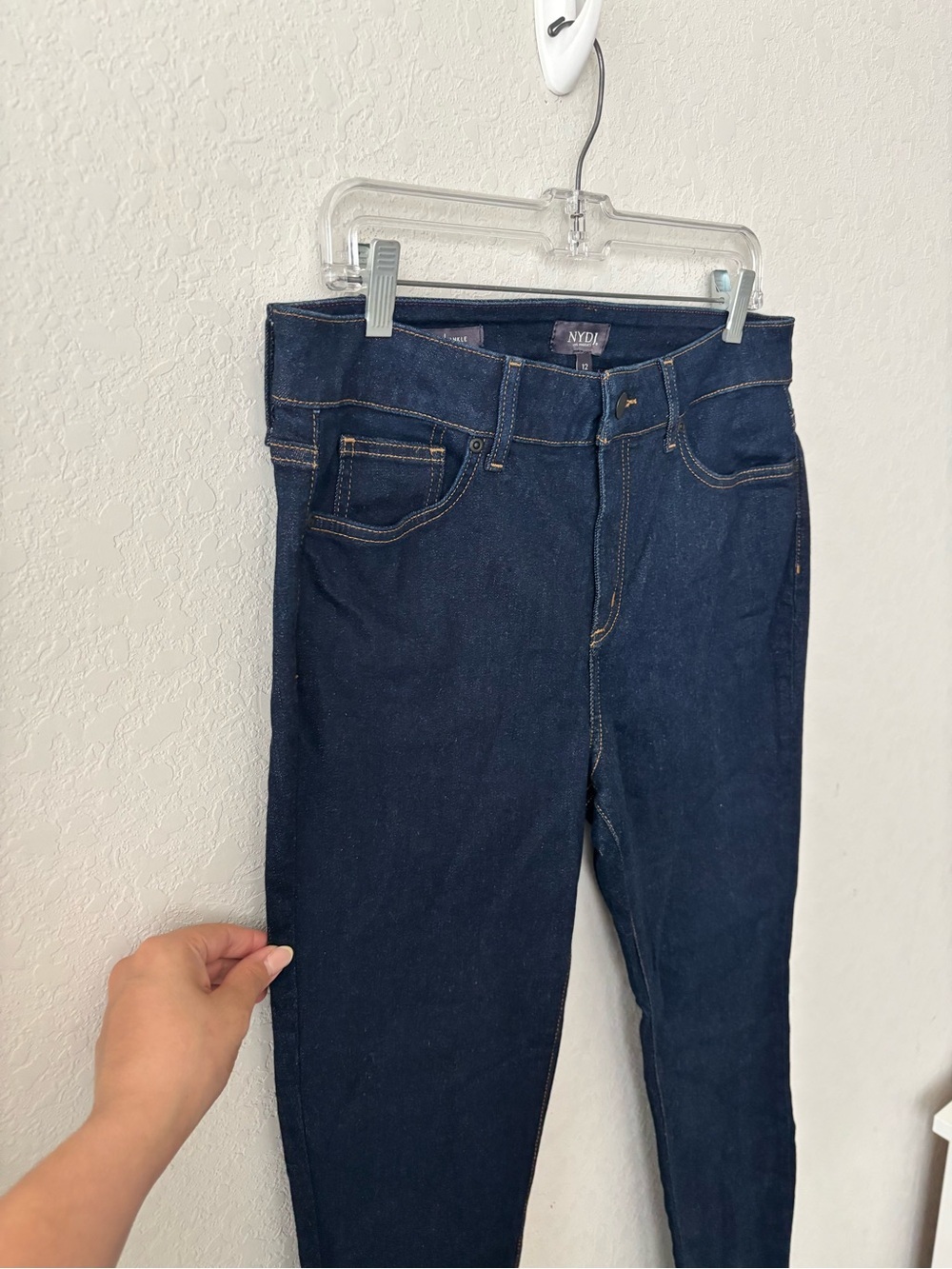 NYDJ Women's Dark High-Rise Alina Ankle Jeans Size 12 - Picture 4 of 8